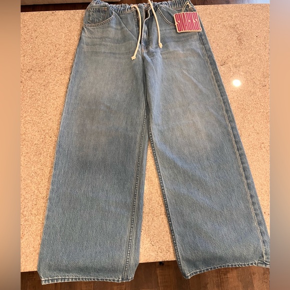 MOTHER SNACKS DRAWN FUN DIP NERDY JEANS - NWT - Picture 4 of 7